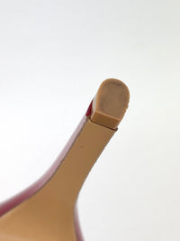 Vara Bow Pimpa in Rosso Patent Calfskin Size 8 - Glampot