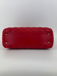 Dior Small Soft Shopping Tote Bag Red GHW