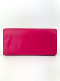 326079 Dark Pink Smooth Calfskin Cassandre Clutch Bag GHW