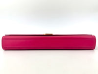 326079 Dark Pink Smooth Calfskin Cassandre Clutch Bag GHW