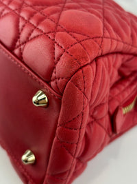 Dior Small Soft Shopping Tote Bag Red GHW