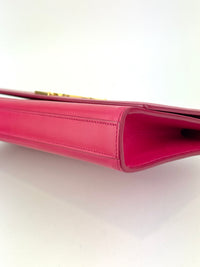 326079 Dark Pink Smooth Calfskin Cassandre Clutch Bag GHW