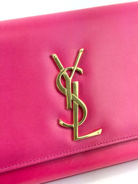 326079 Dark Pink Smooth Calfskin Cassandre Clutch Bag GHW