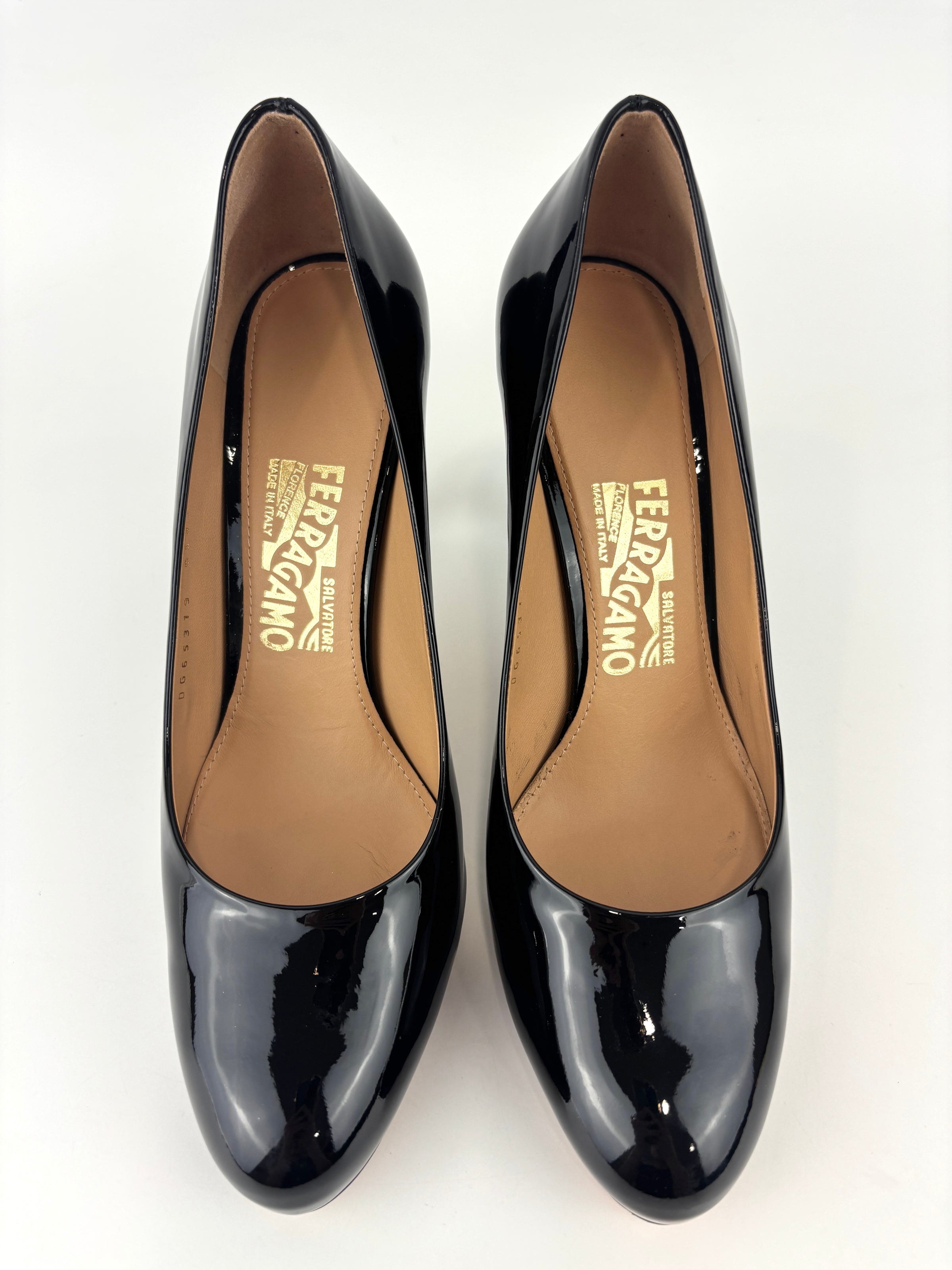 Leo 85 in Nero Patent Calfskin Size 7.5 - Glampot