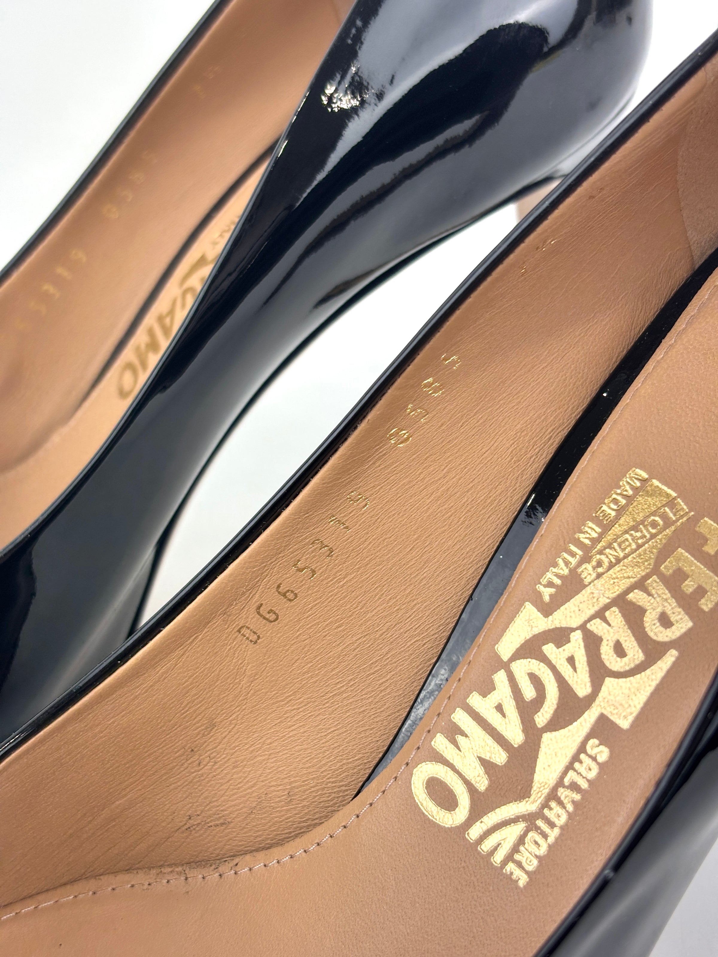 Leo 85 in Nero Patent Calfskin Size 7.5 - Glampot