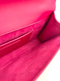 326079 Dark Pink Smooth Calfskin Cassandre Clutch Bag GHW