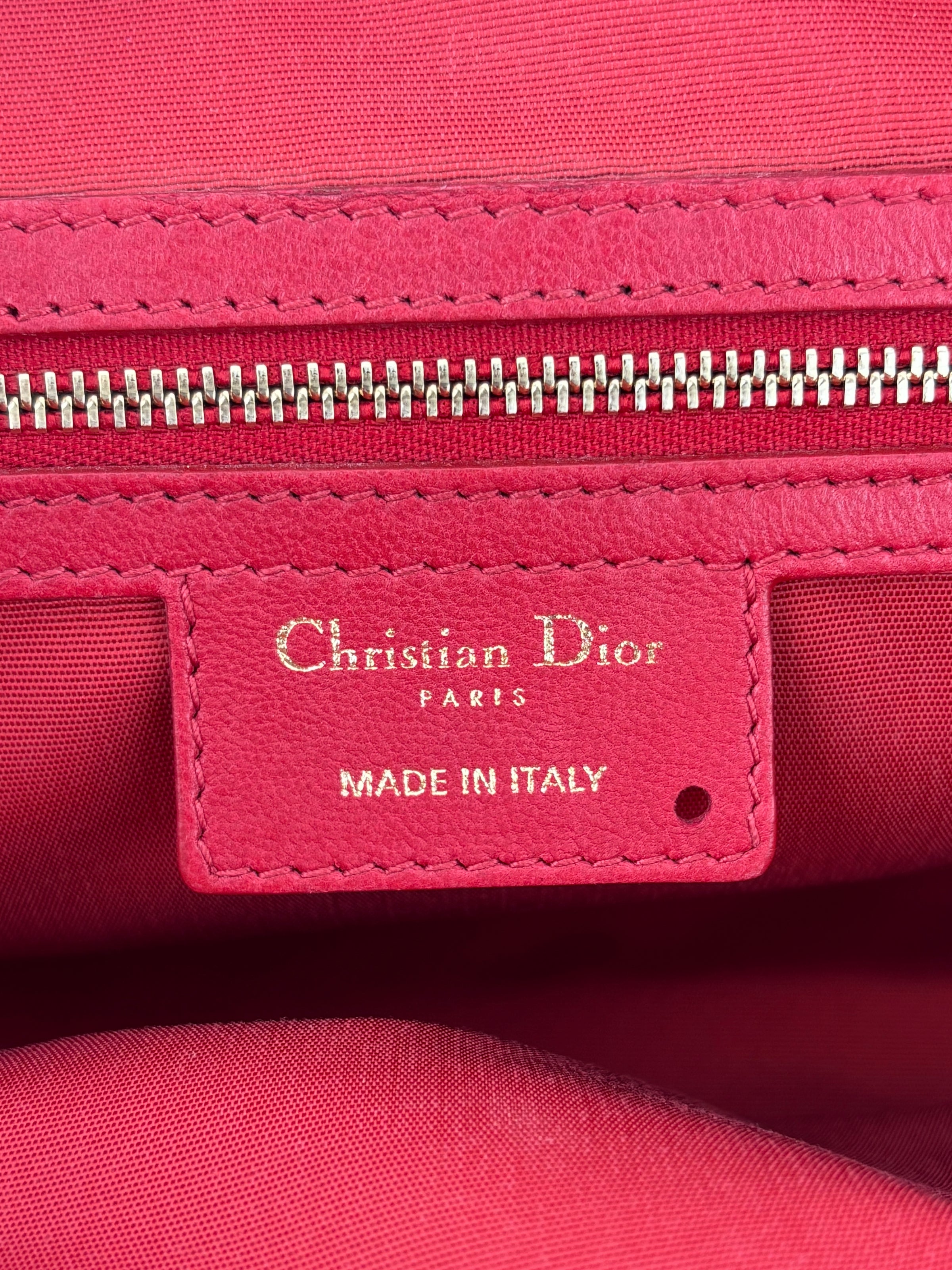 Dior Small Soft Shopping Tote Bag Red GHW
