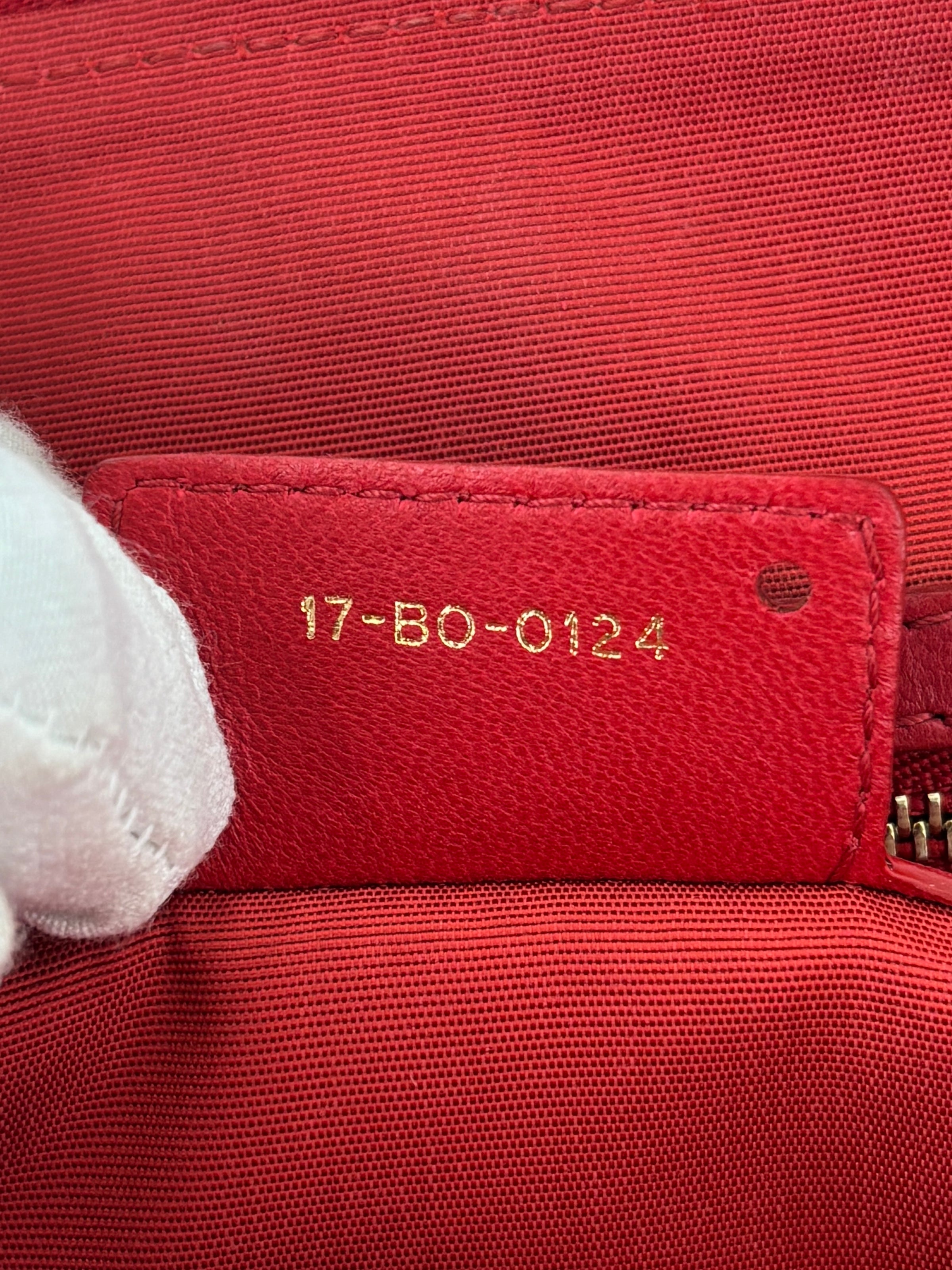 Dior Small Soft Shopping Tote Bag Red GHW