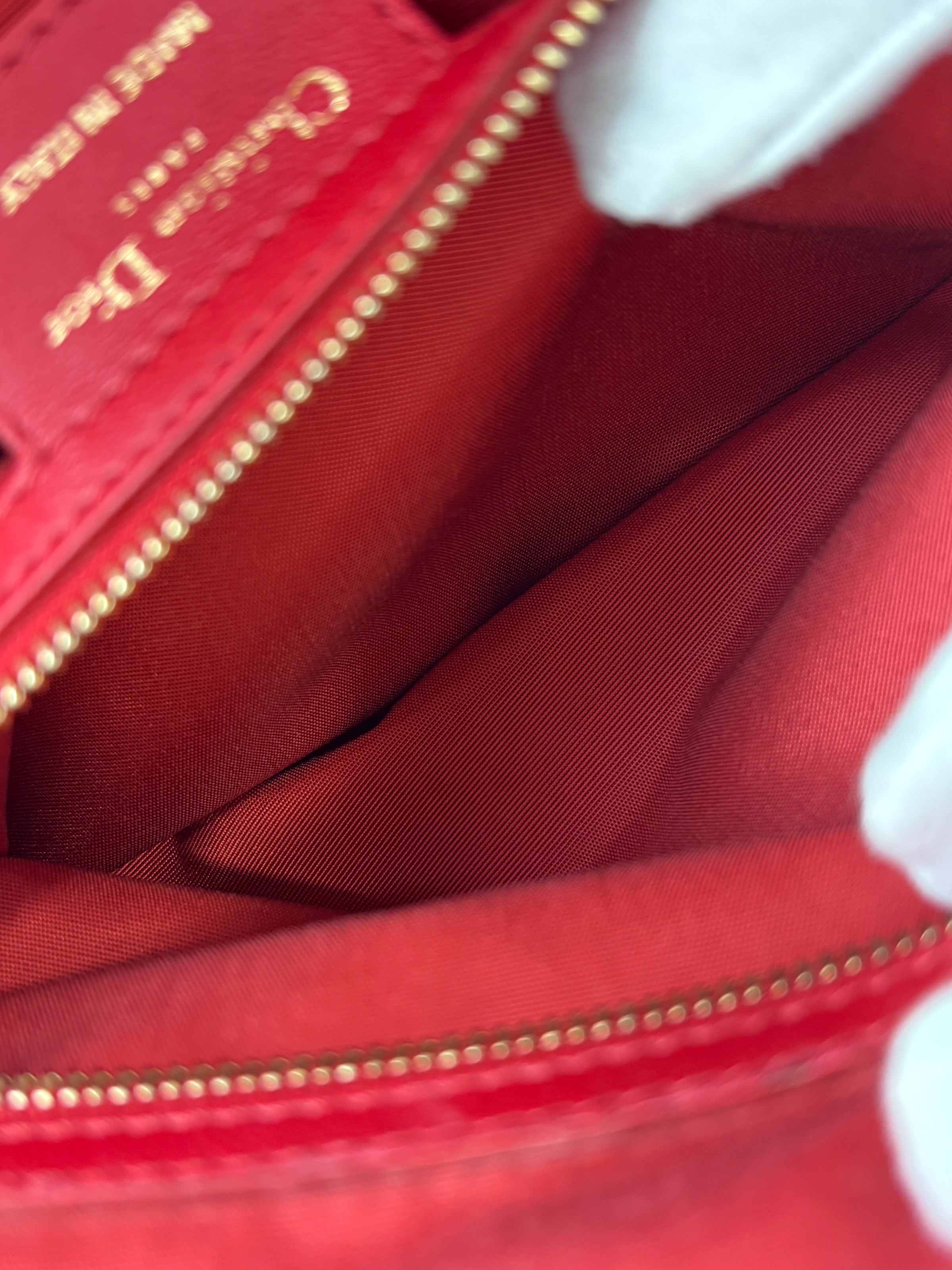 Dior Small Soft Shopping Tote Bag Red GHW