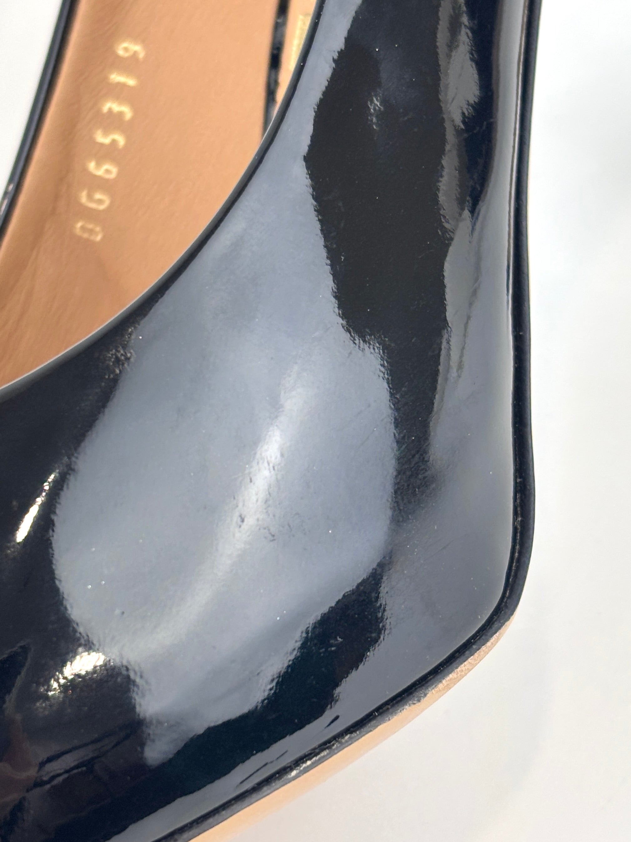 Leo 85 in Nero Patent Calfskin Size 7.5 - Glampot