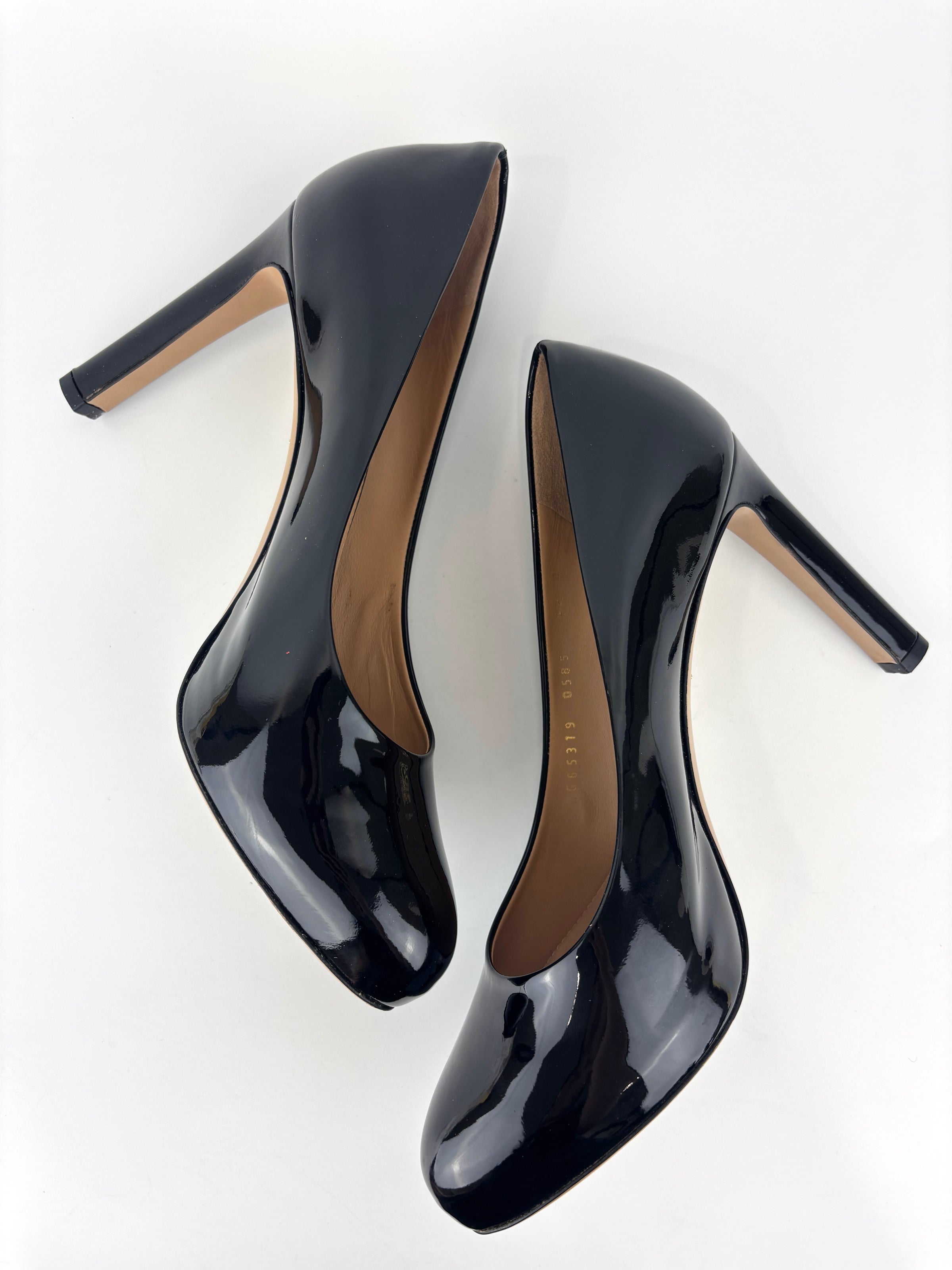 Leo 85 in Nero Patent Calfskin Size 7.5 - Glampot