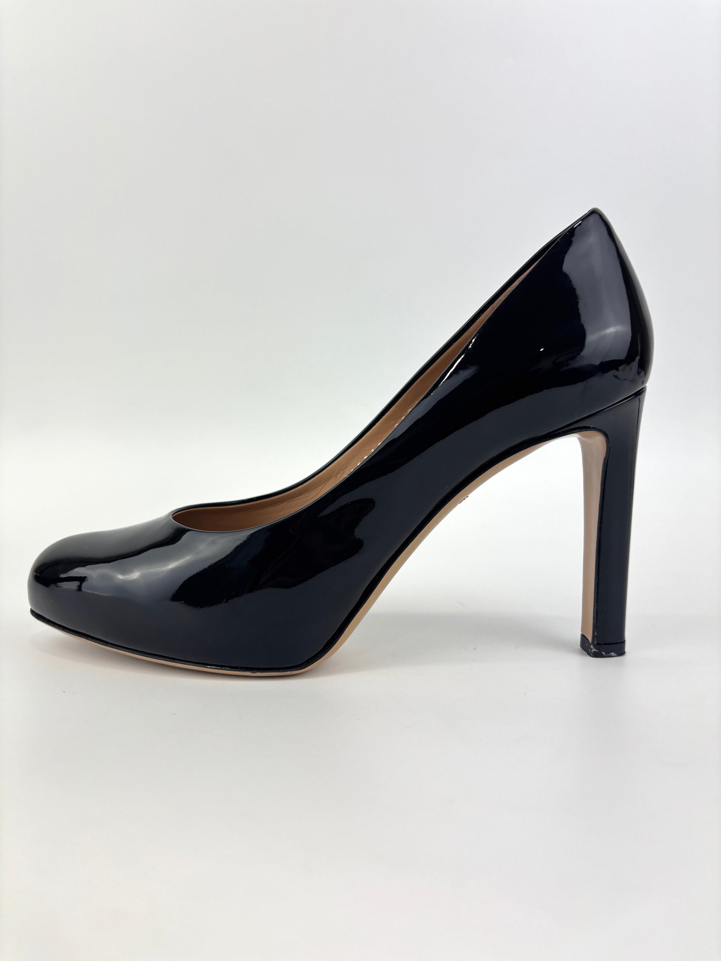 Leo 85 in Nero Patent Calfskin Size 7.5 - Glampot