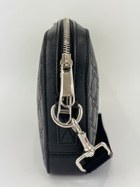 Signature Guccissima Embossed Leather Zip Clutch with Wristlet