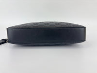 Signature Guccissima Embossed Leather Zip Clutch with Wristlet