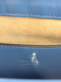 Blue Matelassé GG Marmont Top Handle Mini Tote Bag