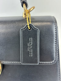 Coach Eliza Top Handle Bag in Black