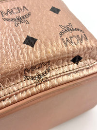 Metallic Visetos Studded X-Mini Bebe Bao Backpack Champagne Gold