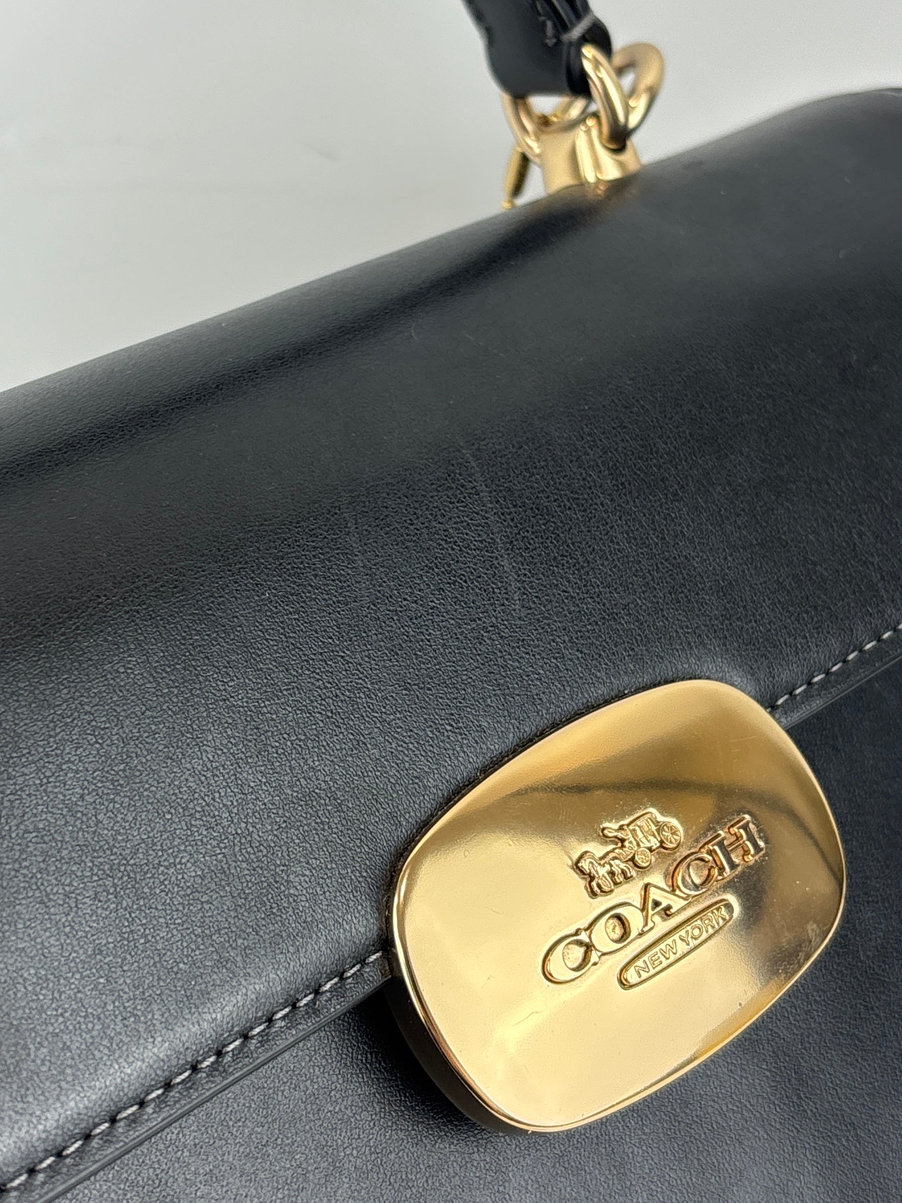 Coach Eliza Top Handle Bag in Black