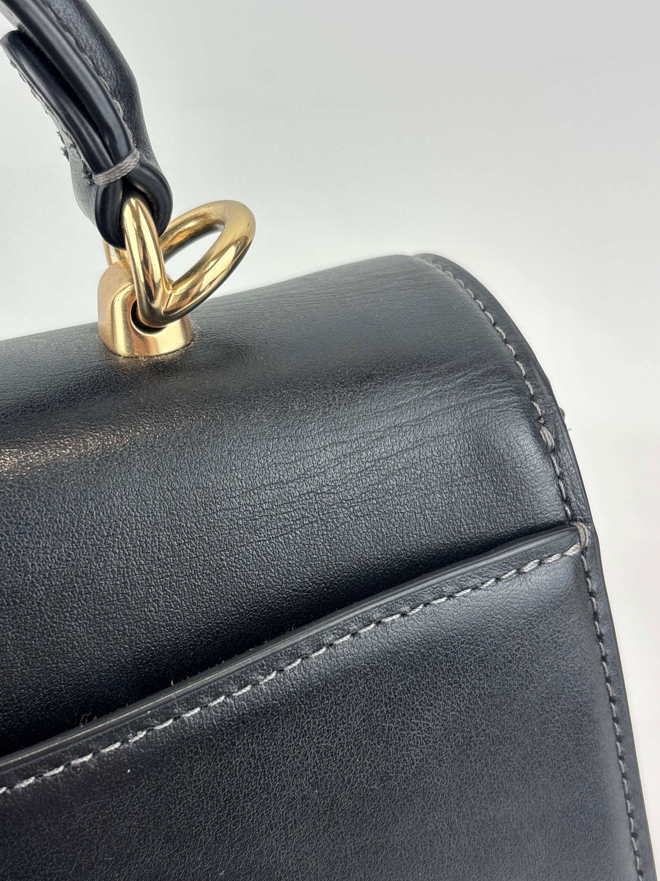 Coach Eliza Top Handle Bag in Black