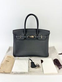 Hermes Birkin 30 Veau Togo in Plomb PHW