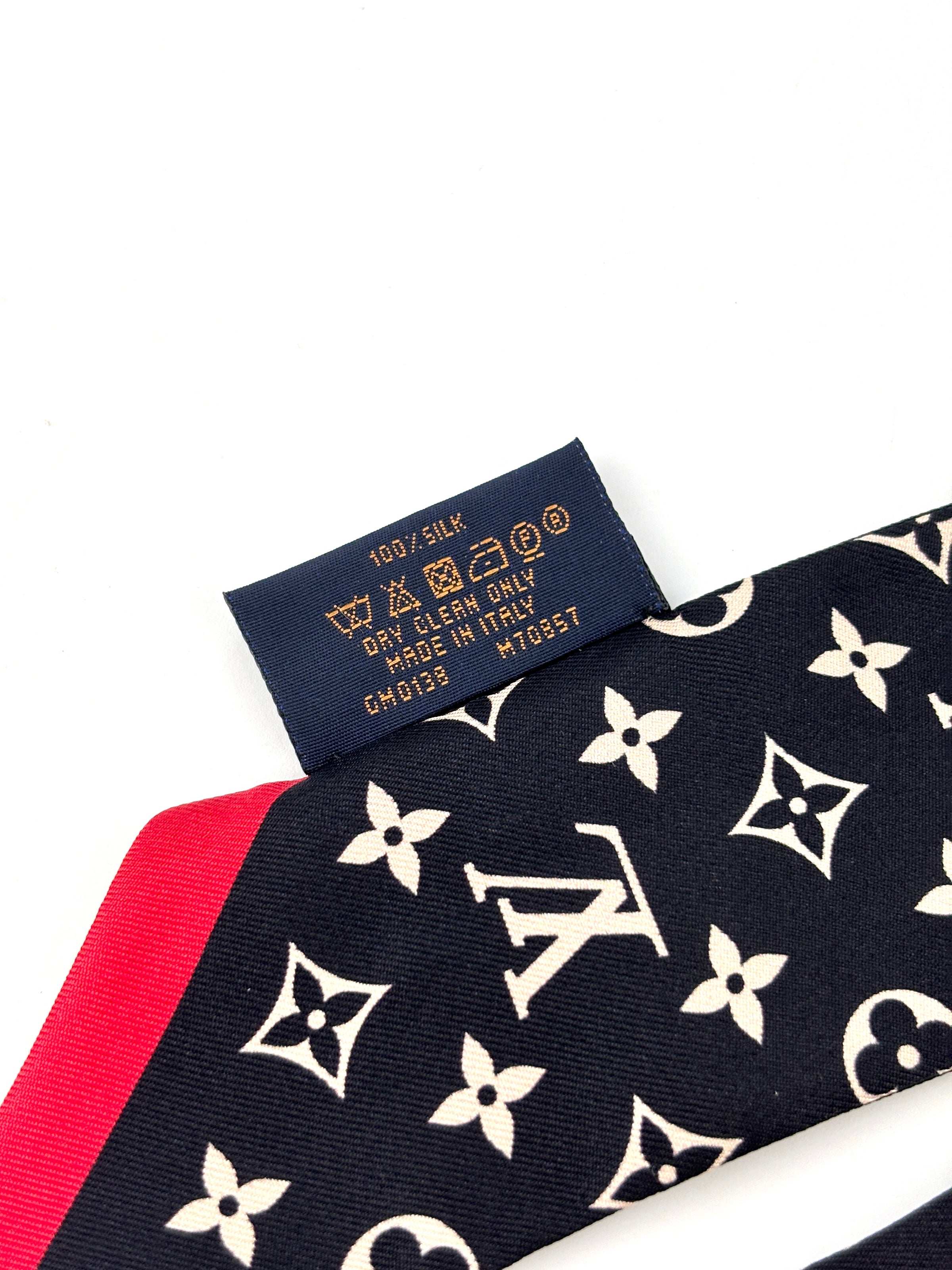 M70857 Silk Monogram Tribute To Noe BB Bandeau Black