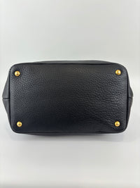 BN2534 Vitello Daino Black Pebbled Leather