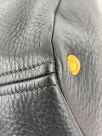 BN2534 Vitello Daino Black Pebbled Leather