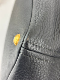 BN2534 Vitello Daino Black Pebbled Leather