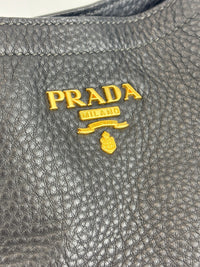 BN2534 Vitello Daino Black Pebbled Leather