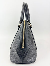 Gucci Micro Guccissima 2-Way Leather Bag Black