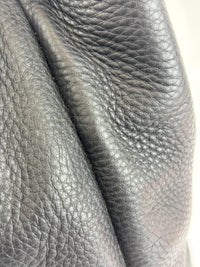 BN2534 Vitello Daino Black Pebbled Leather