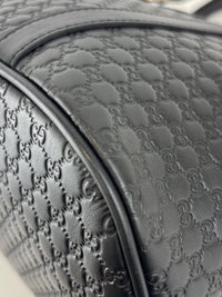 Gucci Micro Guccissima 2-Way Leather Bag Black