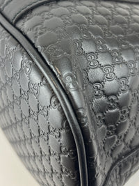 Gucci Micro Guccissima 2-Way Leather Bag Black