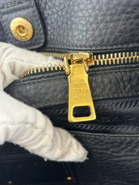BN2534 Vitello Daino Black Pebbled Leather