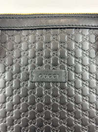 Gucci Micro Guccissima 2-Way Leather Bag Black