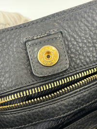 BN2534 Vitello Daino Black Pebbled Leather