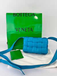 Padded Cassette Bag in Pool Blue GHW