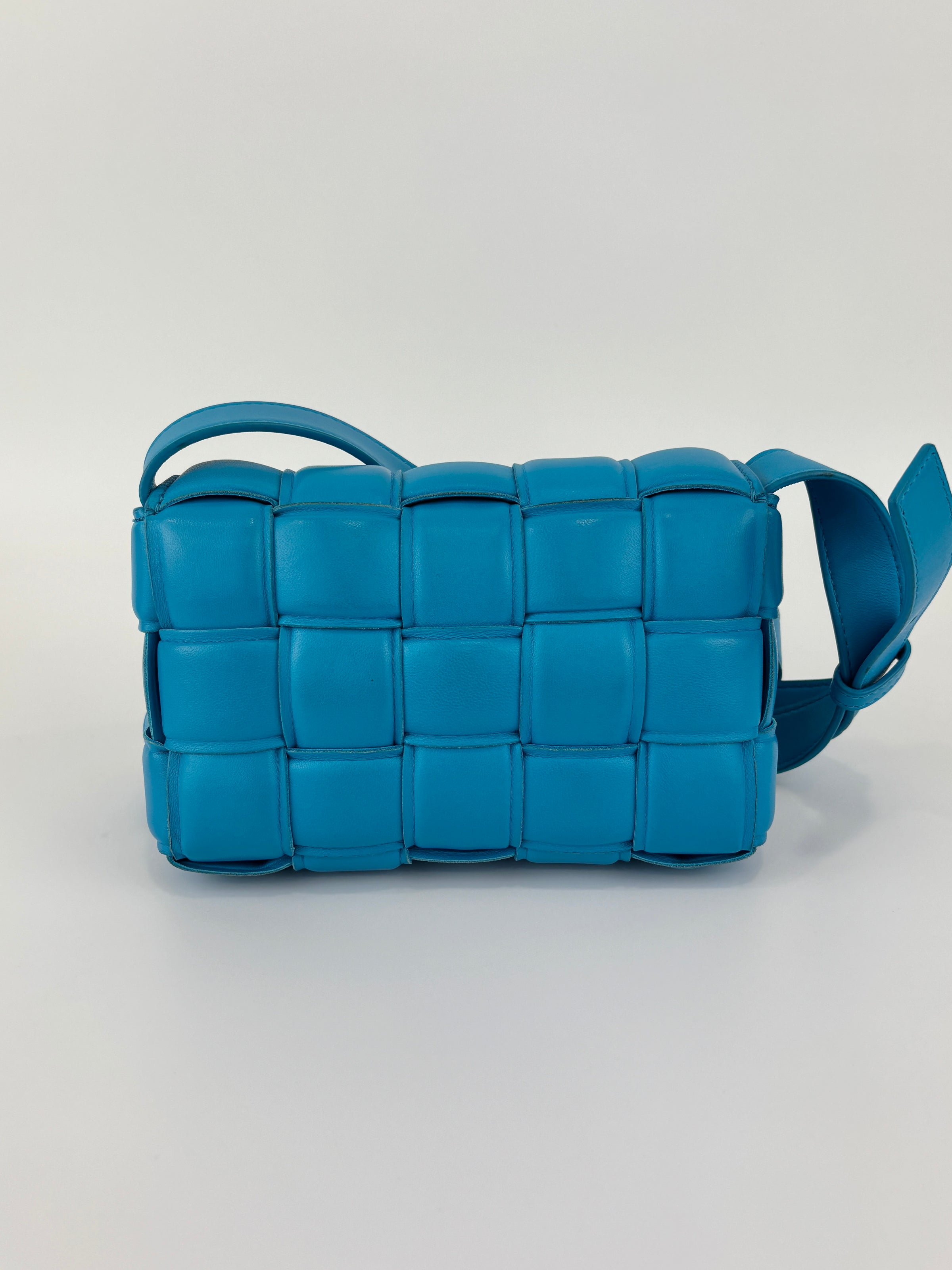Padded Cassette Bag in Pool Blue GHW