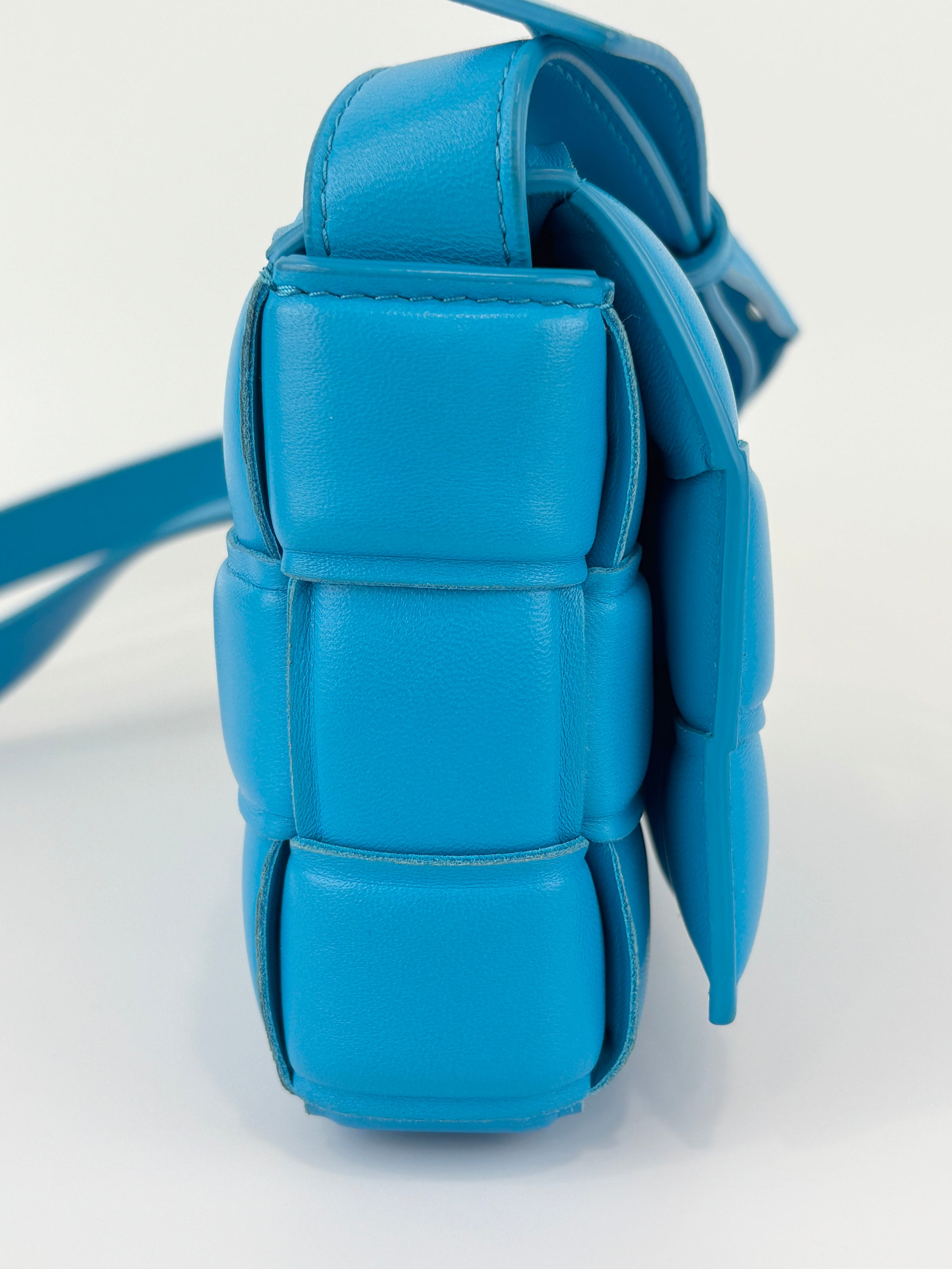 Padded Cassette Bag in Pool Blue GHW