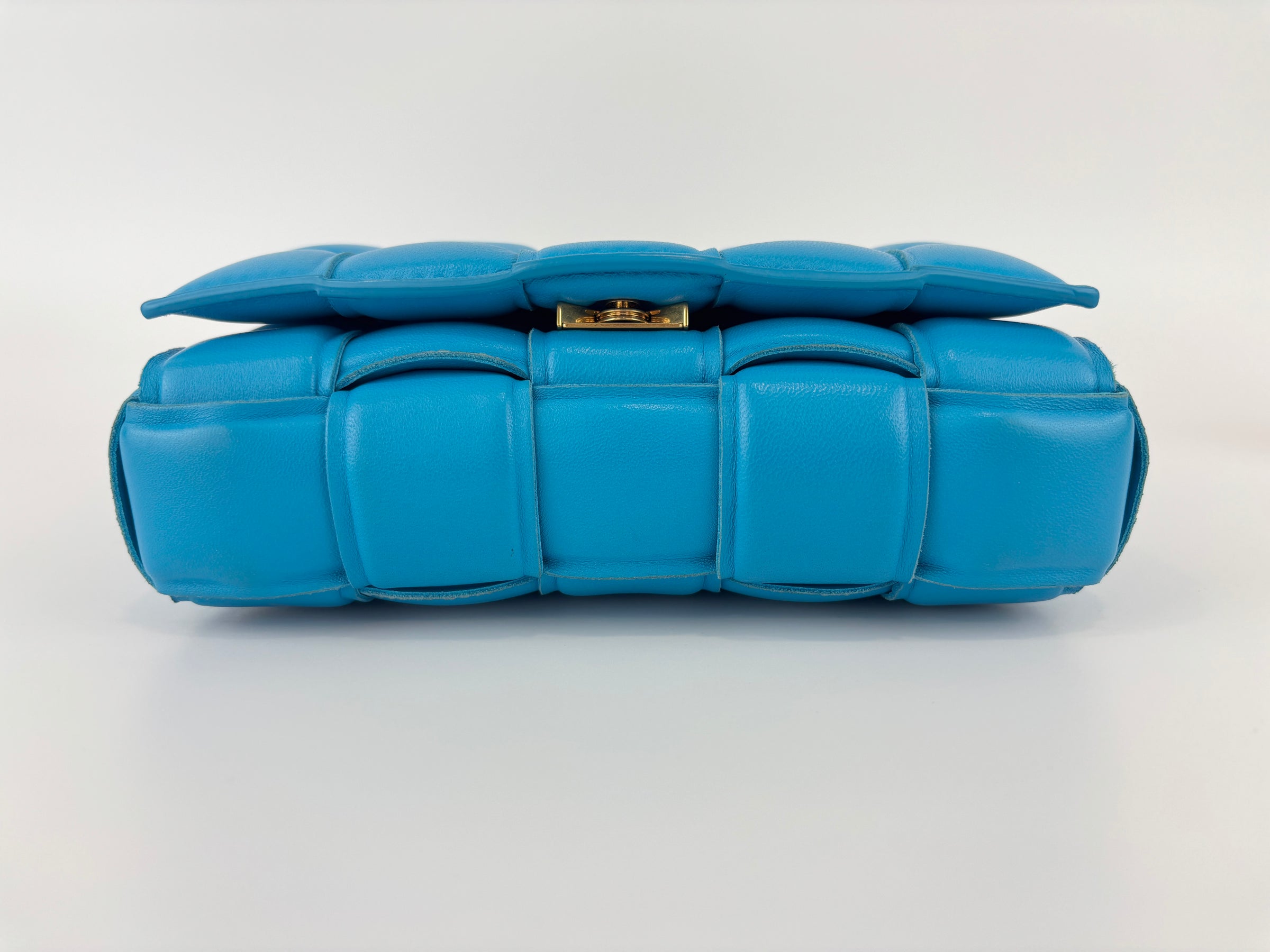 Padded Cassette Bag in Pool Blue GHW