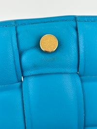 Padded Cassette Bag in Pool Blue GHW