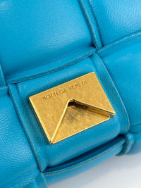 Padded Cassette Bag in Pool Blue GHW