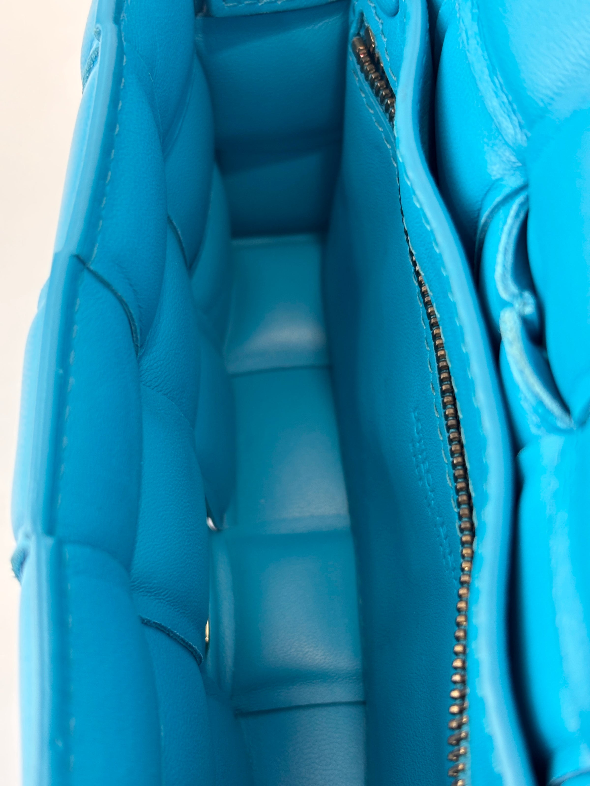 Padded Cassette Bag in Pool Blue GHW