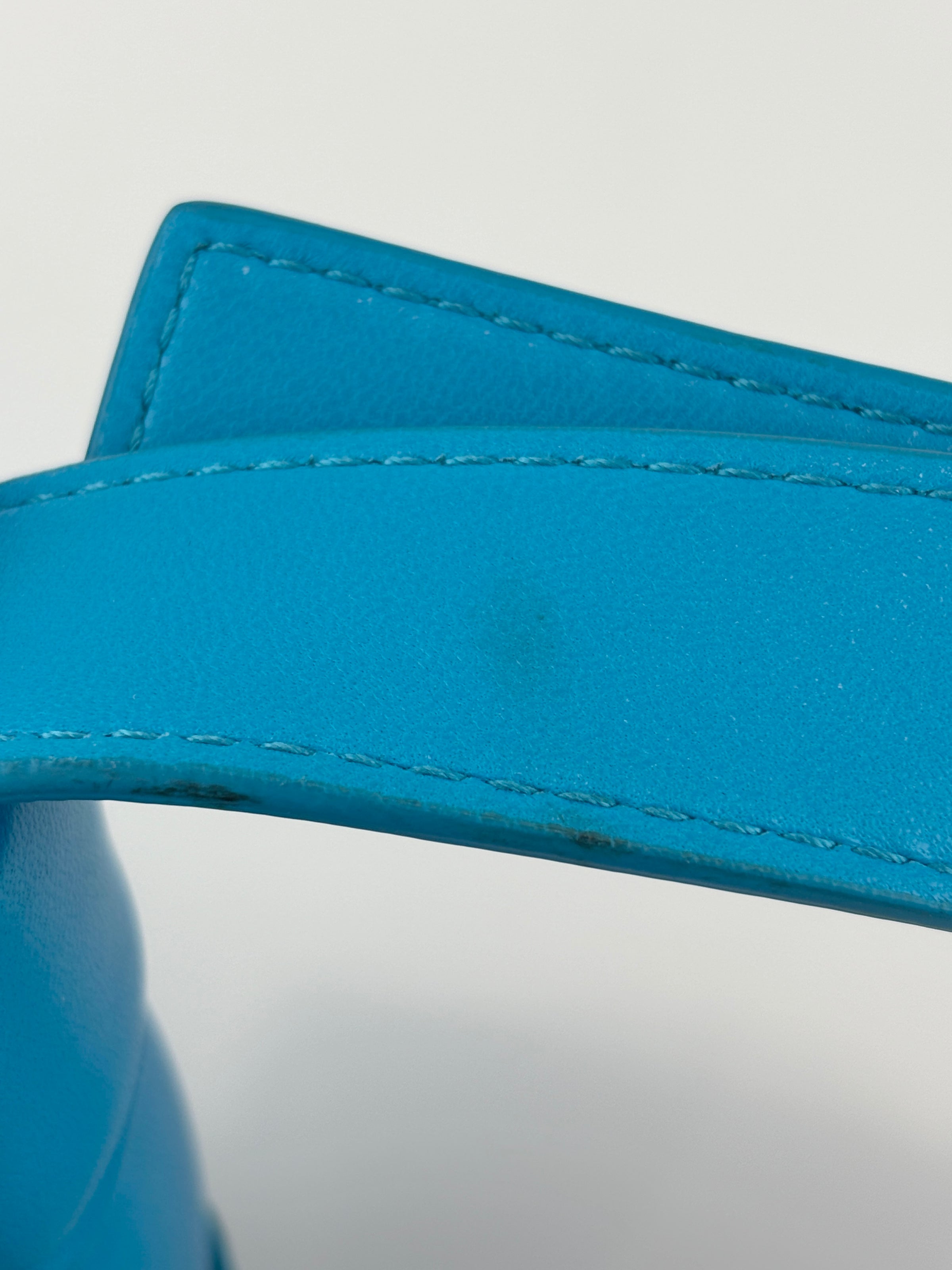 Padded Cassette Bag in Pool Blue GHW