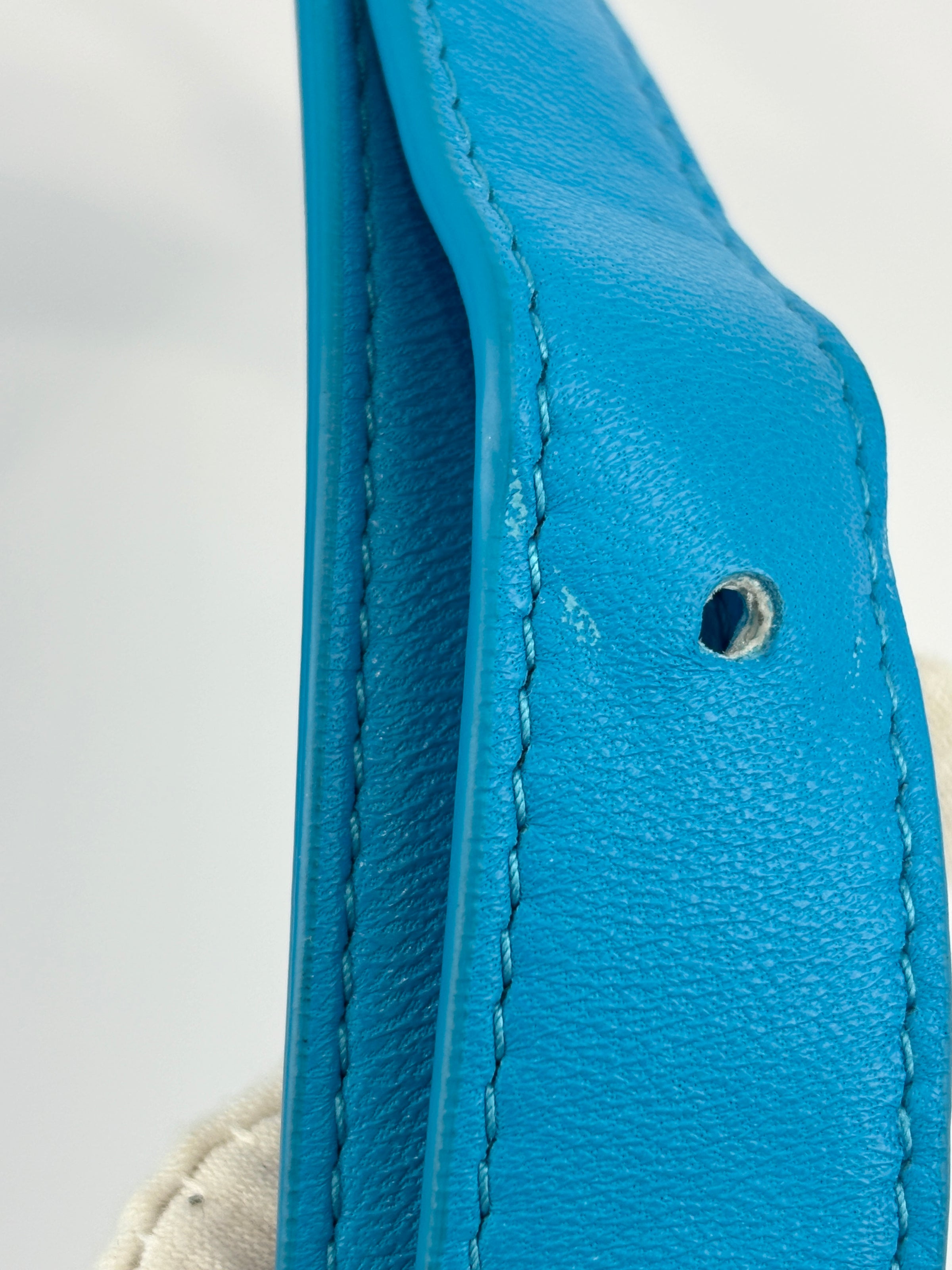 Padded Cassette Bag in Pool Blue GHW