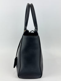 Prada 1BA113 Baltico Saffiano and Soft Calfskin Leather Small Top Handle Crossbody Bag