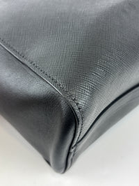 Prada 1BA113 Baltico Saffiano and Soft Calfskin Leather Small Top Handle Crossbody Bag
