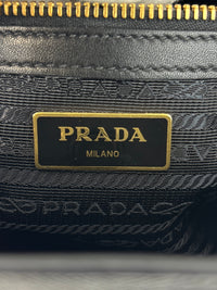 Prada 1BA113 Baltico Saffiano and Soft Calfskin Leather Small Top Handle Crossbody Bag