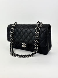 Chanel Medium Black Caviar Classic Flap SHW
