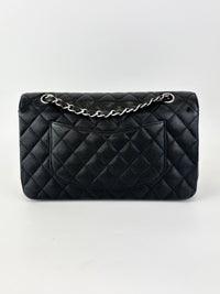 Chanel Medium Black Caviar Classic Flap SHW